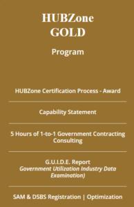 HUBZONE Certification GOLD